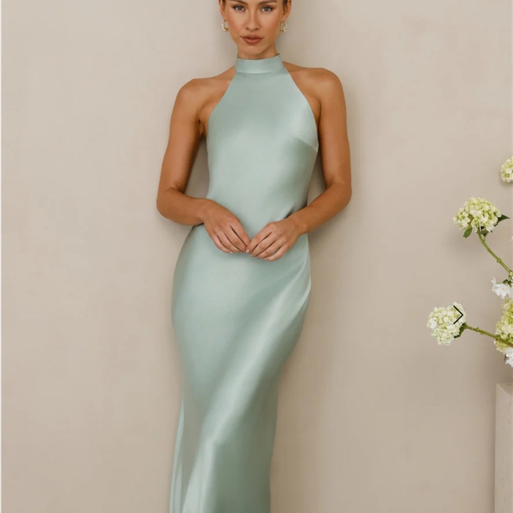 Hello Molly Mint Backless Dress